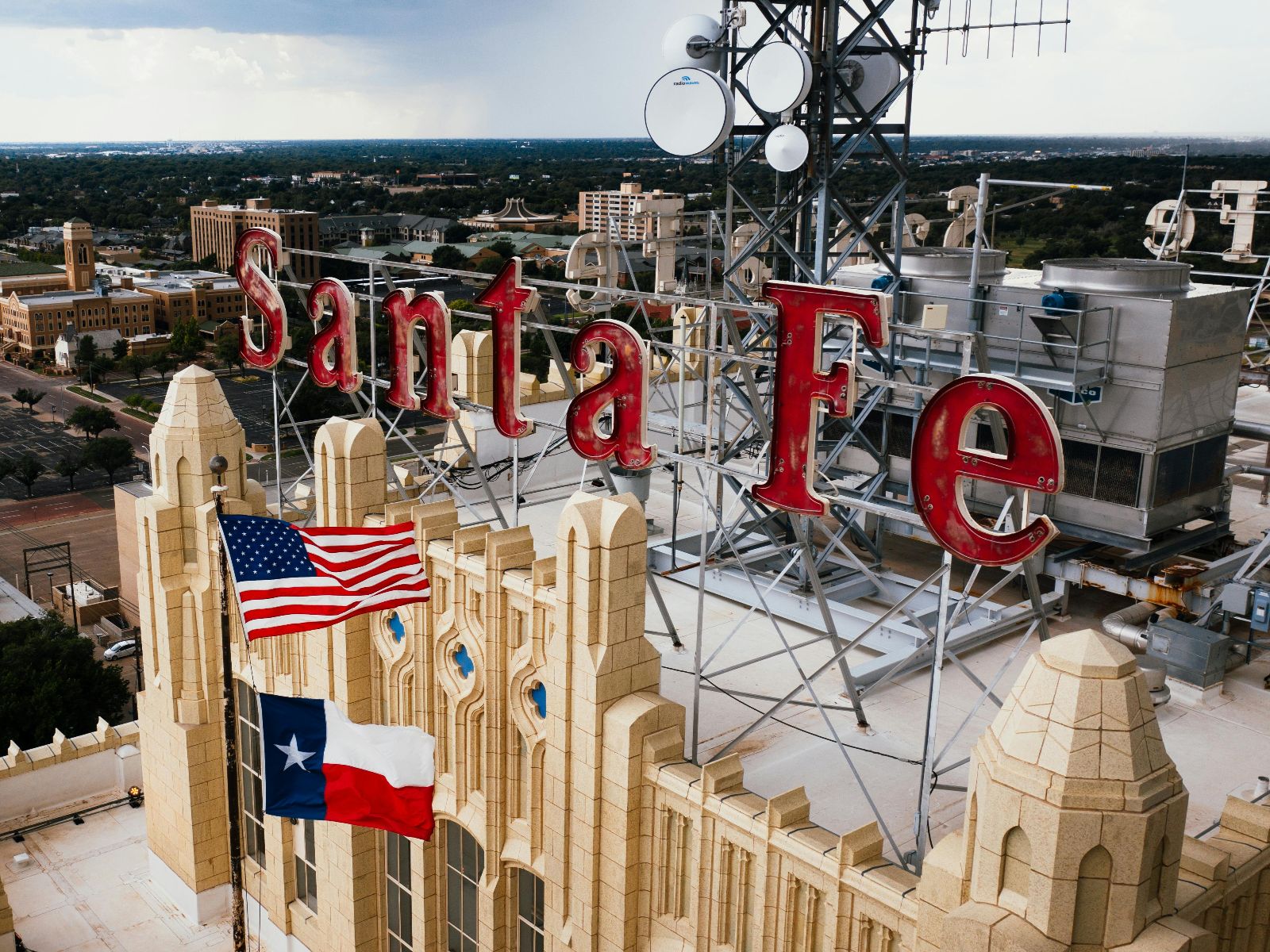 Rondreis Amerika, Santa Fe, Gebouw Met Belettering Santa Fe