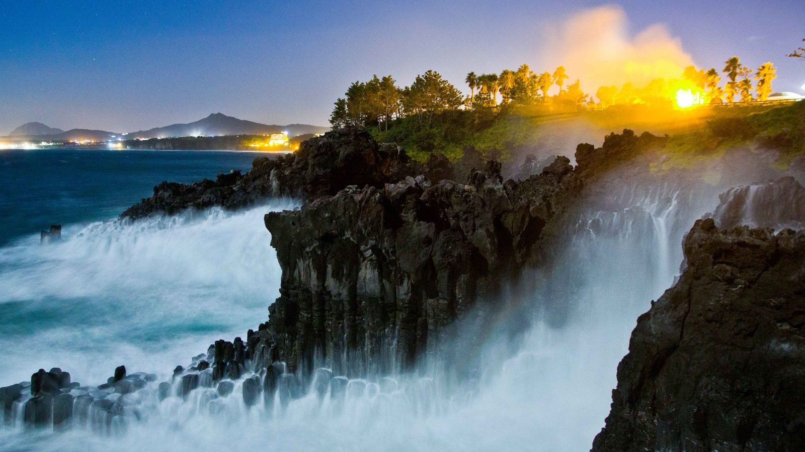 Rondreis Zuid Korea, Excursie Jeju Island Westkust, Ochtenzon Bij Jusangjeolli Clif