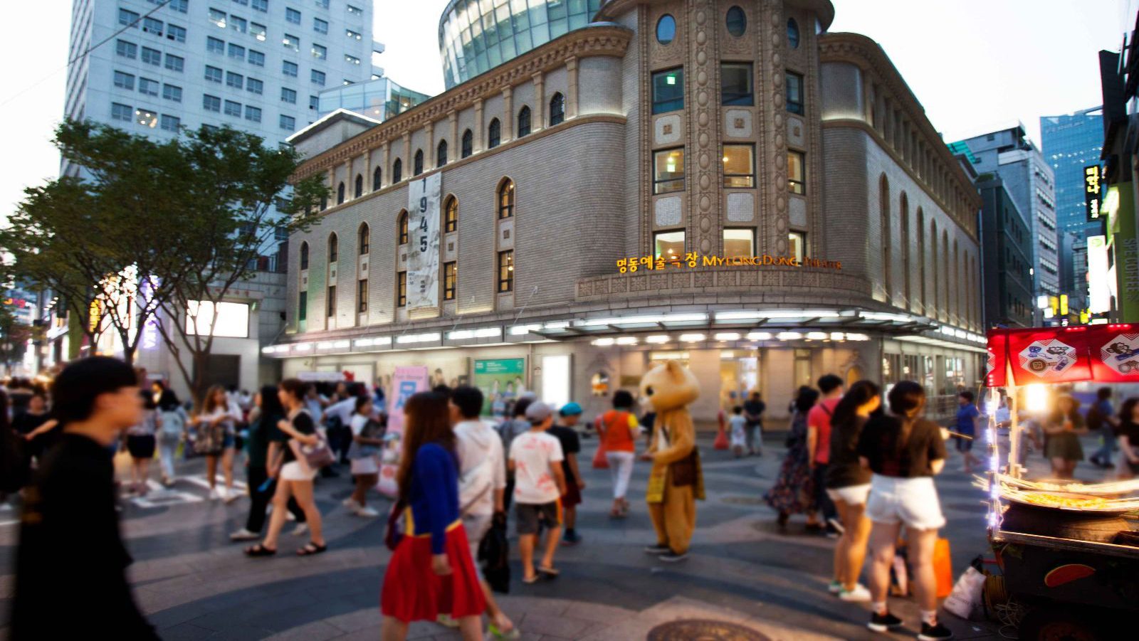 Rondreis Zuid Korea, Seoul, Meyong Dong straat