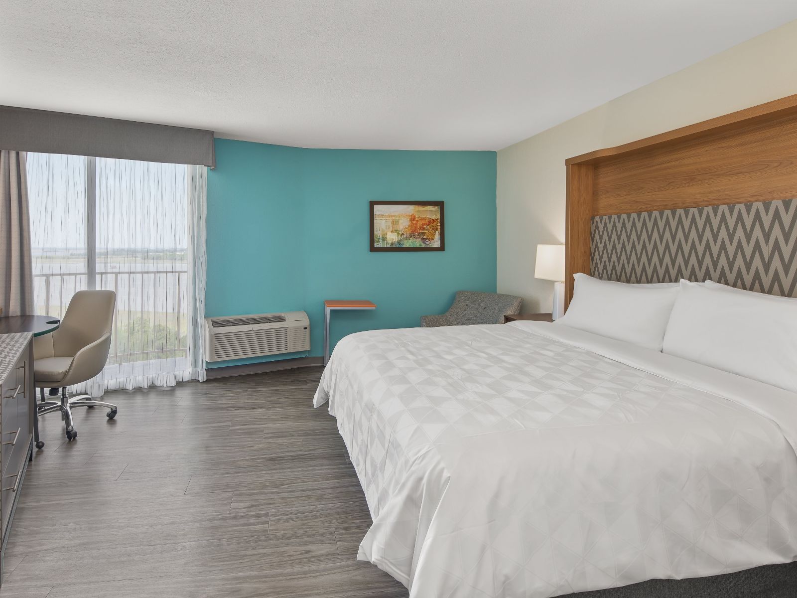 Rondreis Amerika, Holiday Inn Charleston Riverview, slaapkamer