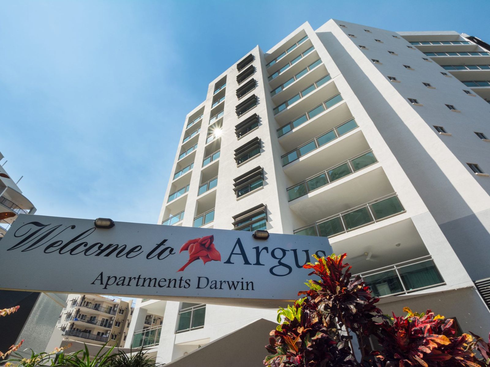 Rondreis Australië, Darwin, Argus Hotel, buitenaanzicht