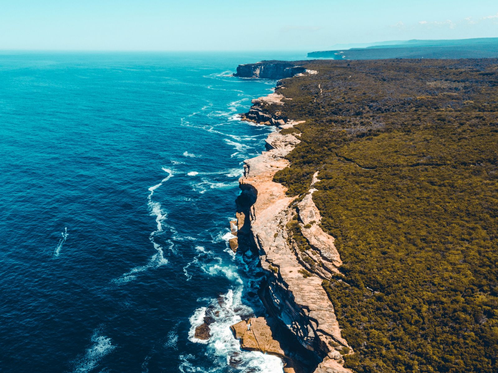 Rondreis Australie, Royal National Park, Klif Aan De Zee