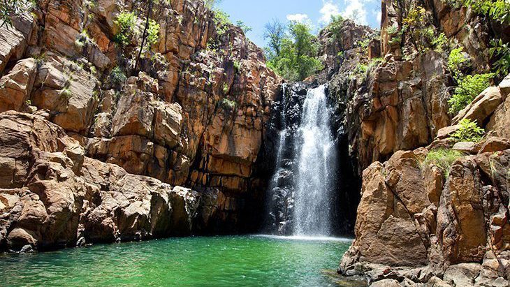 Rondreis Australië, Katherine, Nitmiluk National Park, waterval
