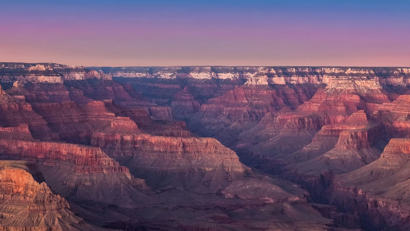 Rondreis Amerika, Grand Canyon National Park, Canyon bij zonsondergang