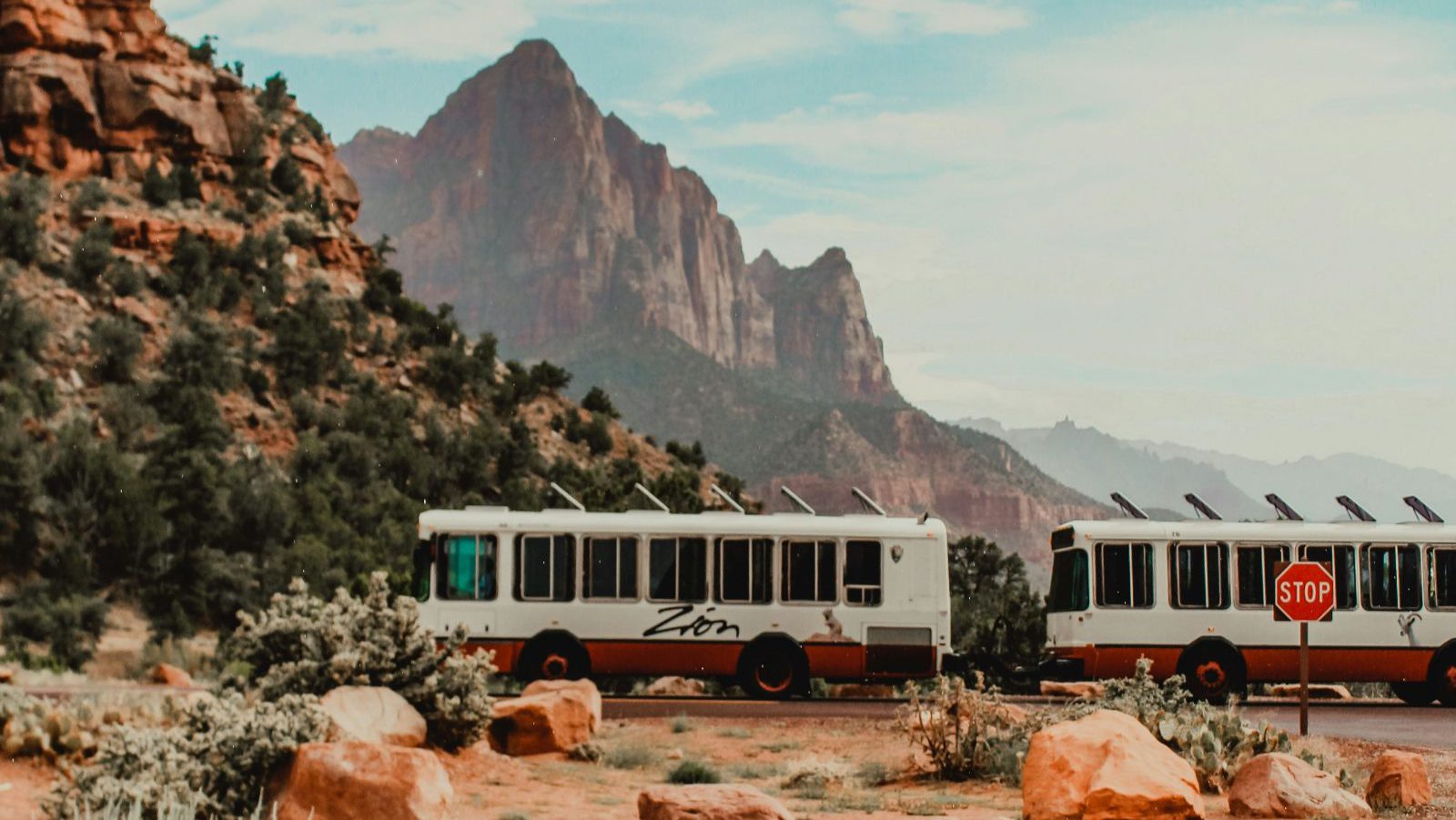 Rondreis Amerika, Zion N.P. & Springdale, Zion bussen
