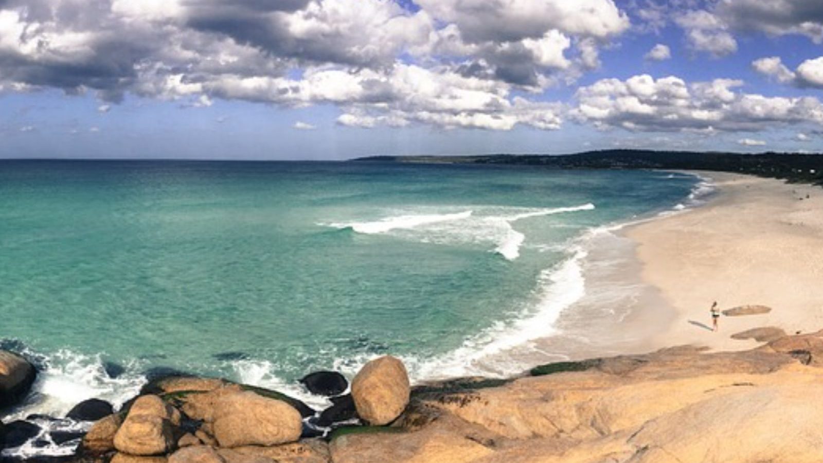 Rondreis Australië, Bay Of Fires, Panorama Strand