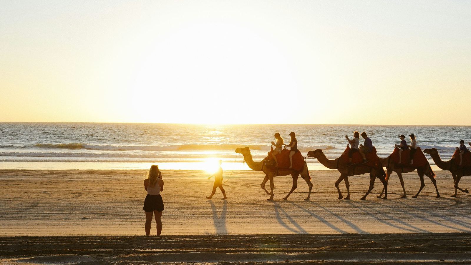 Rondreis Australië, Broome, kameelrit op het strand