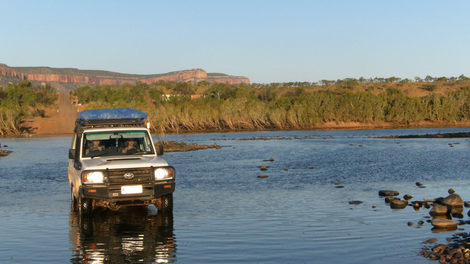 Rondreis Australie Gibb River Road 4WD door rivier