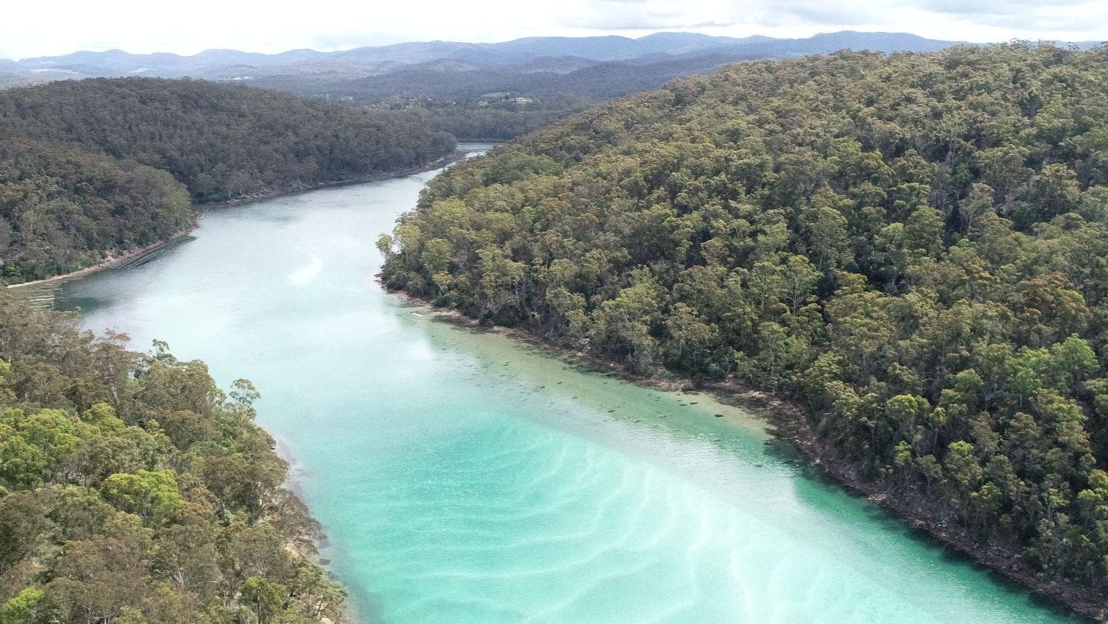Rondreis Australië, Pambula, rivier