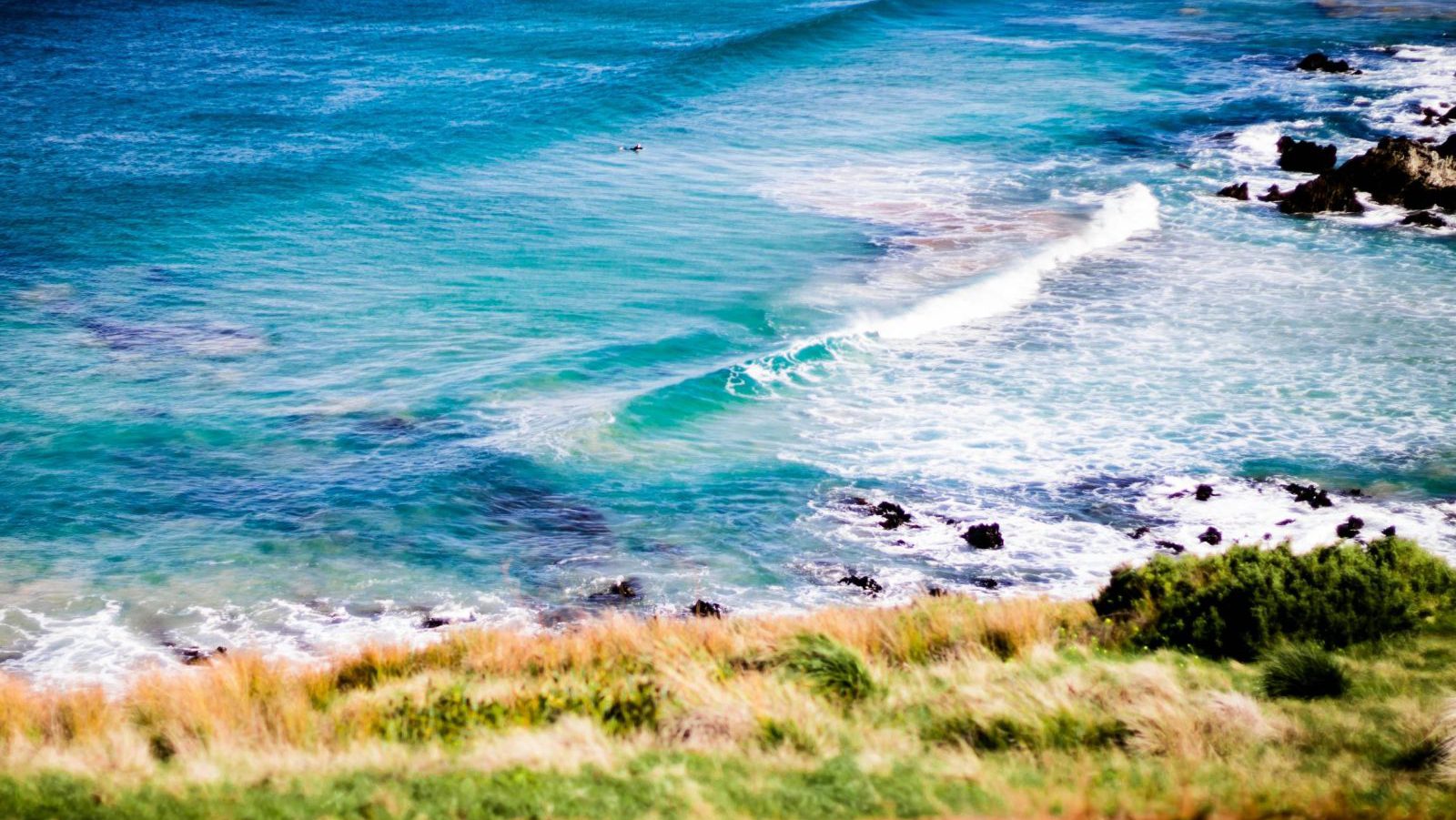 Rondreis Australië, Victor Harbor, Kustlijn met ruige zee
