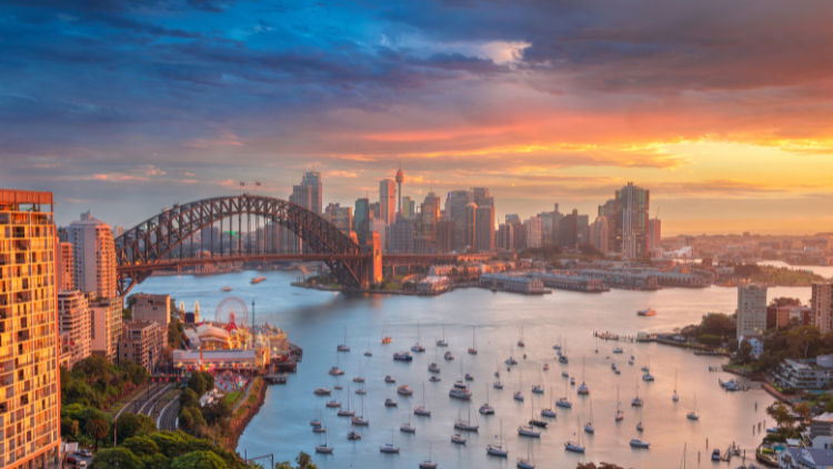Rondreis Australië, Sydney, uitzicht haven