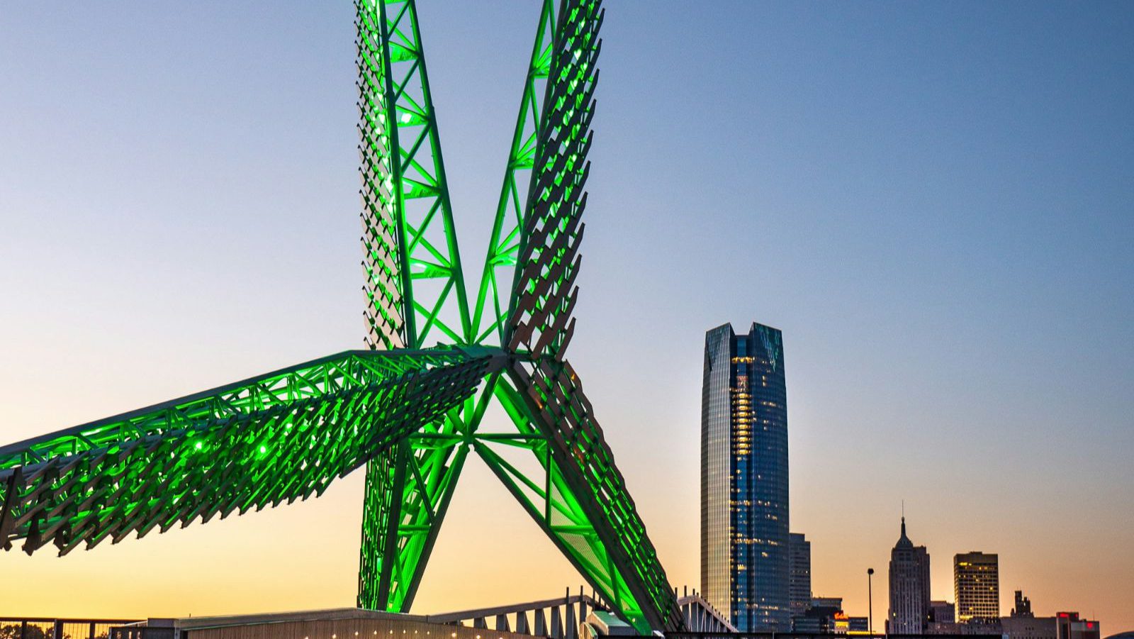 Rondreis Amerika, Oklahoma City, Skydance Bridge