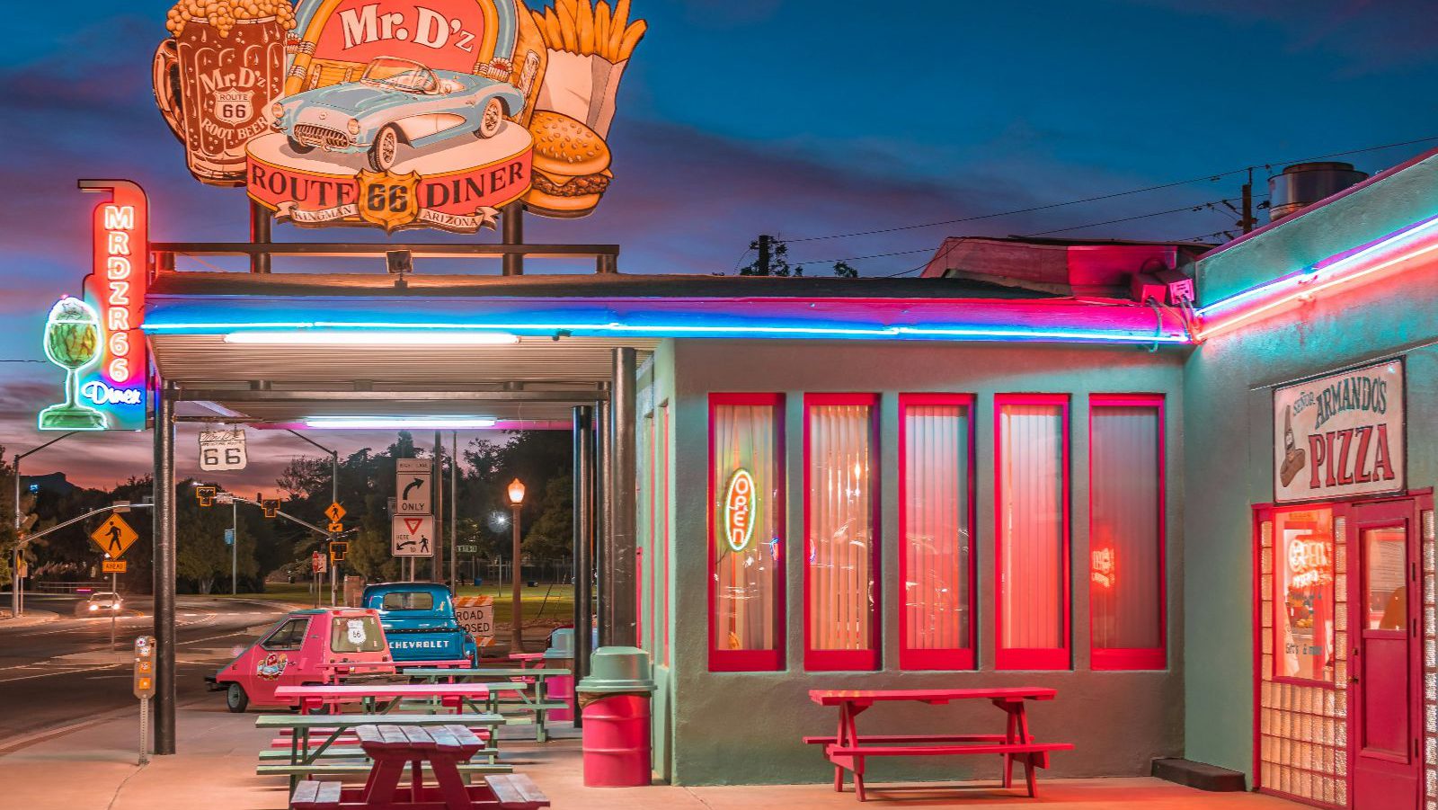 Rondreis Amerika, Route 66, Diner op de route