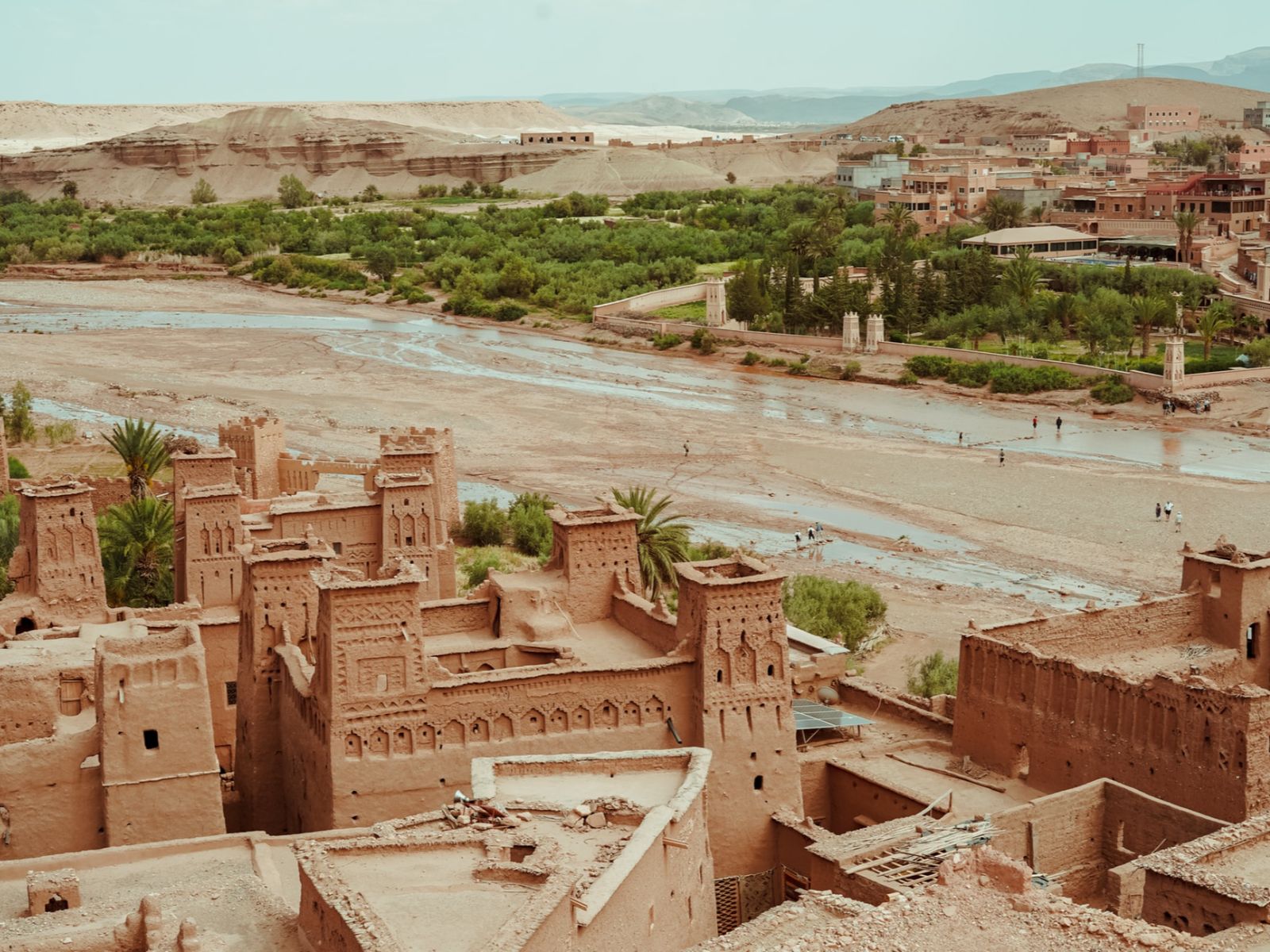 Rondreis Marokko, Aït Ben Haddou, bovenaanzicht van de stad