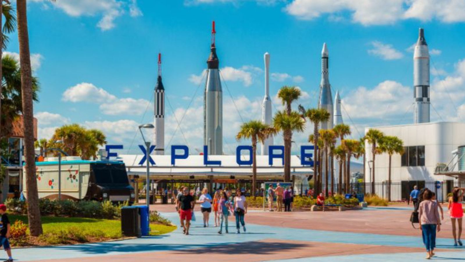 Rondreis Amerika, Cape Canaveral, Ingang tot Space Center