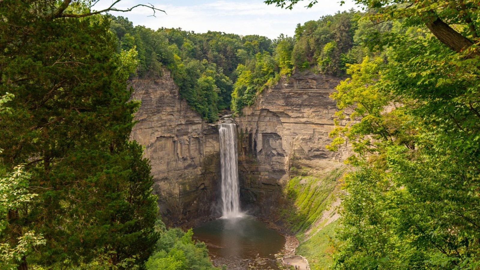 Rondreis Amerika, Finger Lakes, Watkins Glen State Park, Waterval