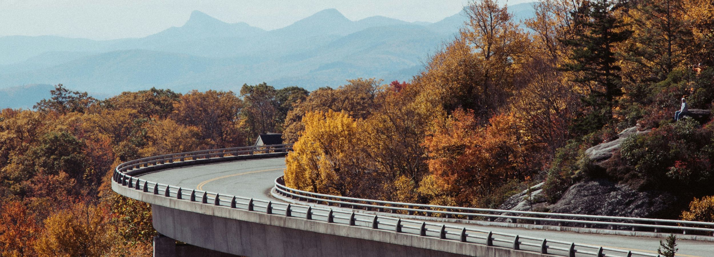 Rondreis Amerika, Noordoost-Amerika, Blue Ridge Parkway Drive, weg door de bergen