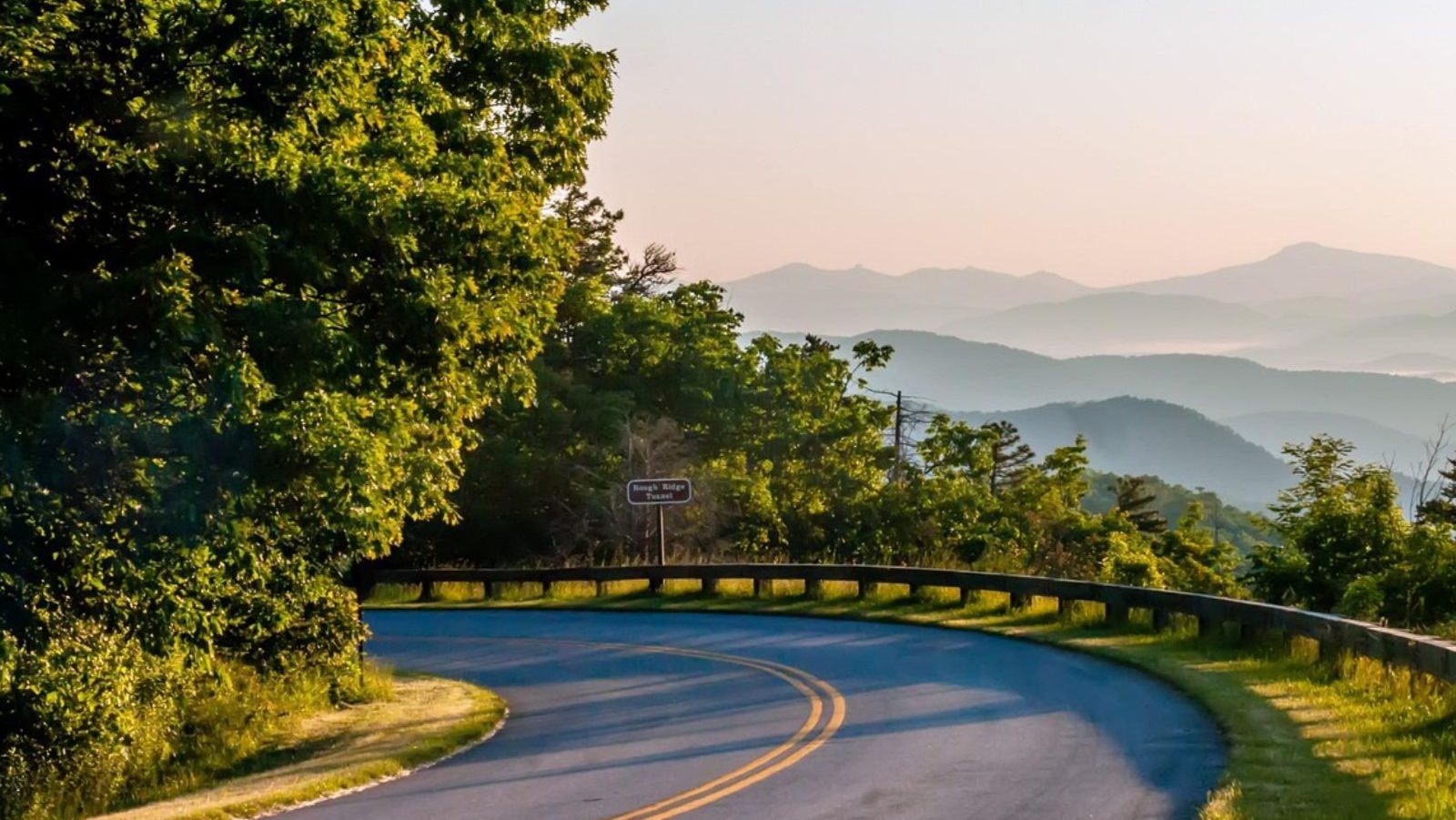 Rondreis Amerika, Roanoke, Blue Ridge Parkway Bocht