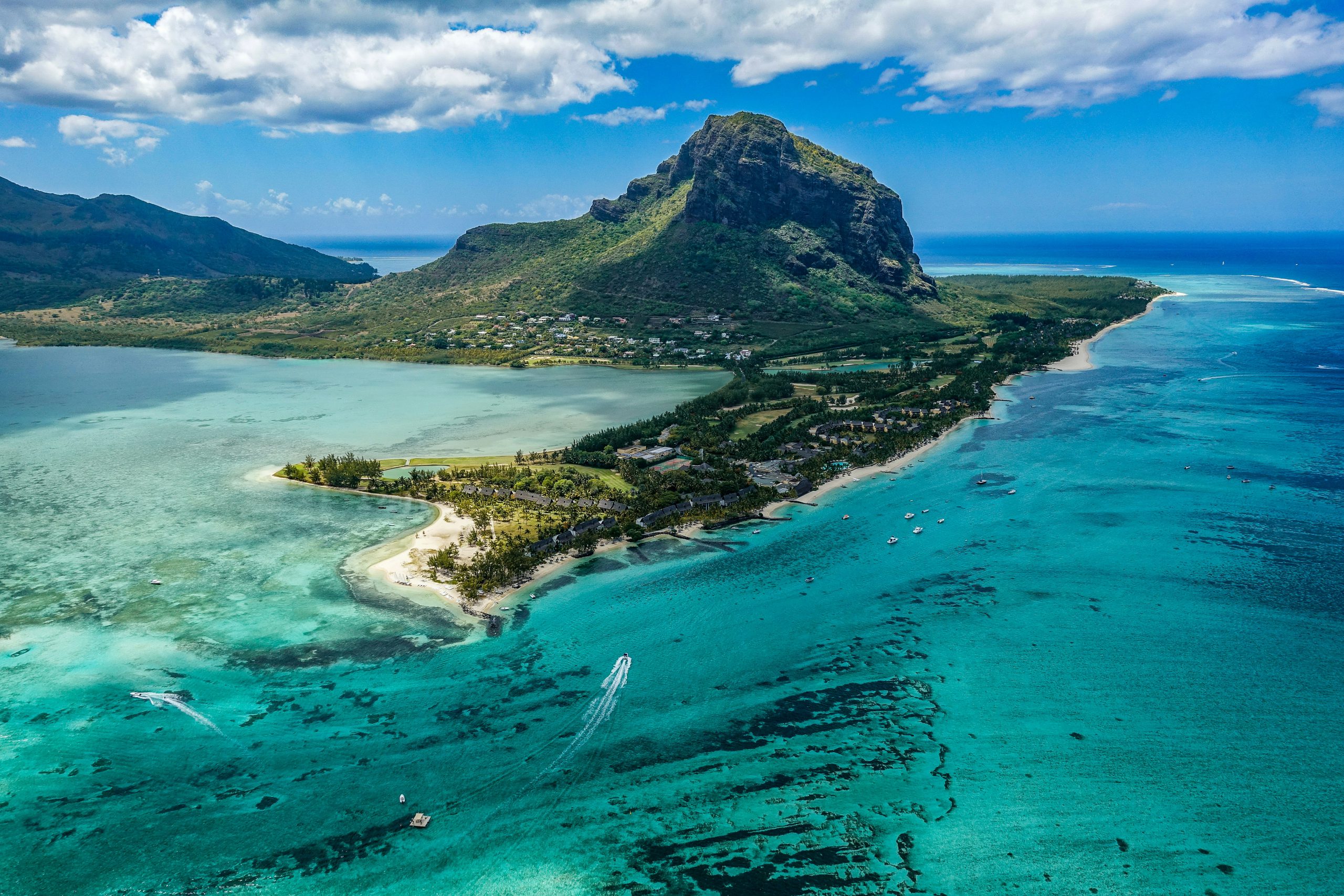 Rondreis Mauritius, blog Golfen op Mauritius, Uitzicht op Le Morne