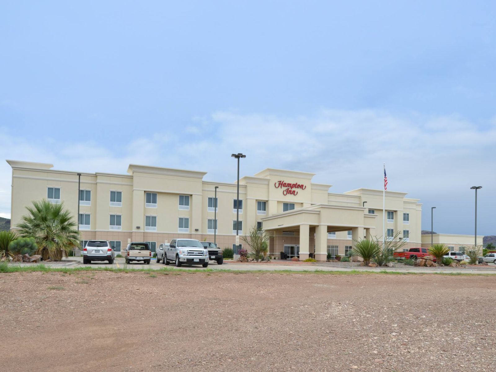 Rondreis Amerika, Alpine, Hampton Inn Alpine, vooraanzicht hotel