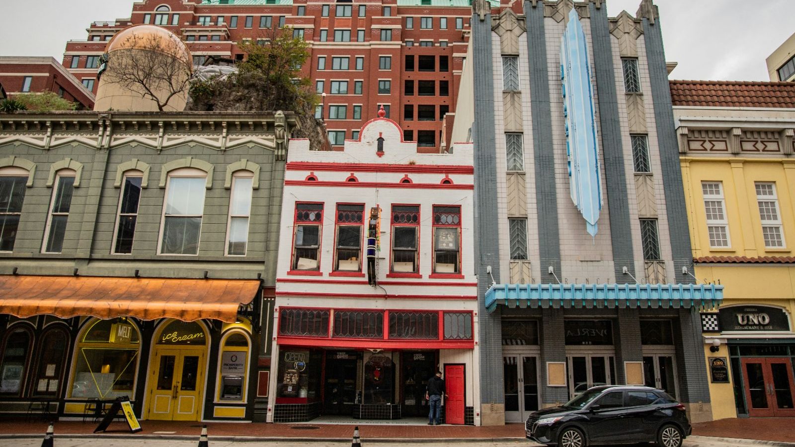 Rondreis Amerika, Fort Worth, Straatbeeld