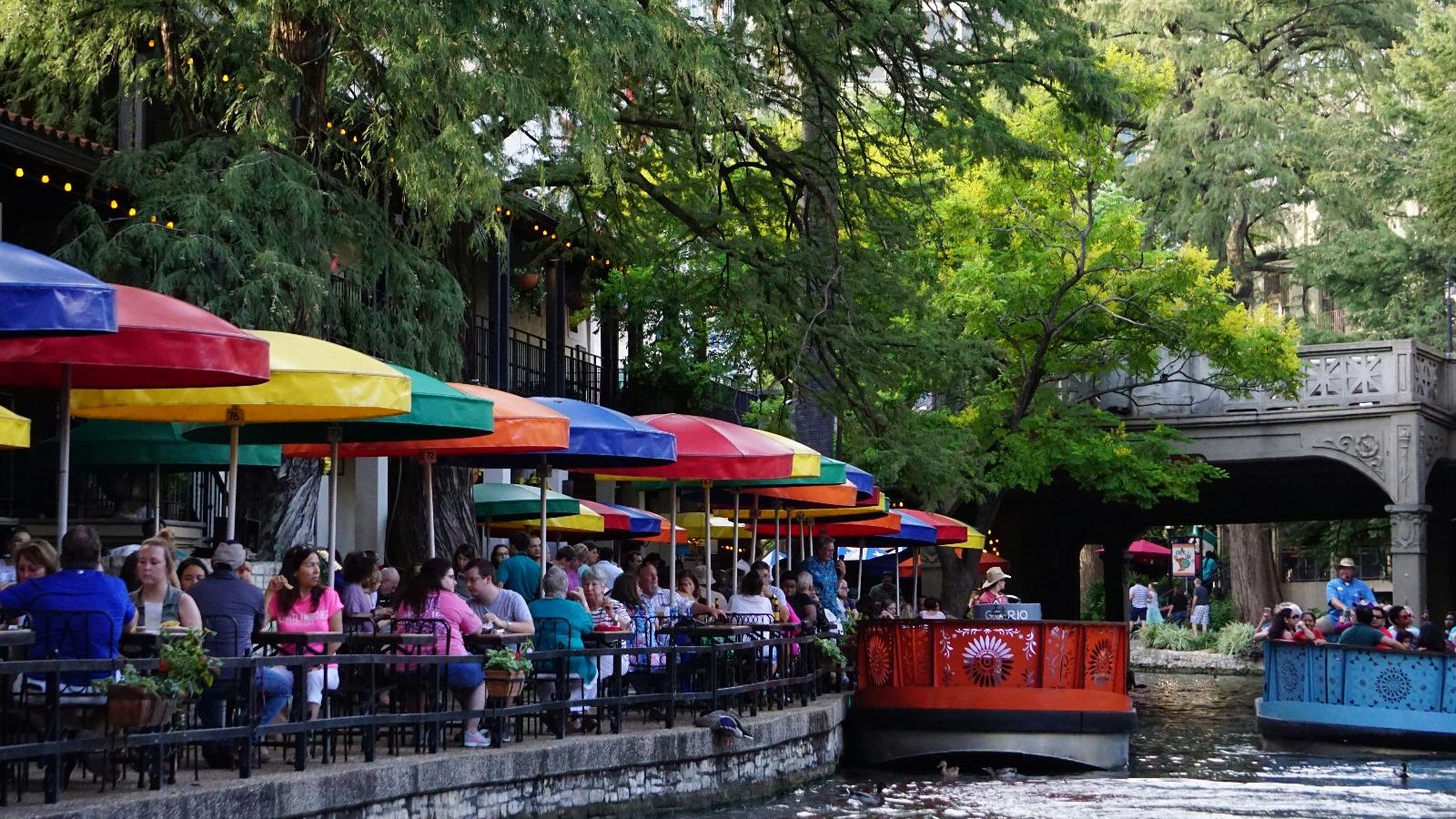 Rondreis Amerika, San Antonio, River Walk Terras