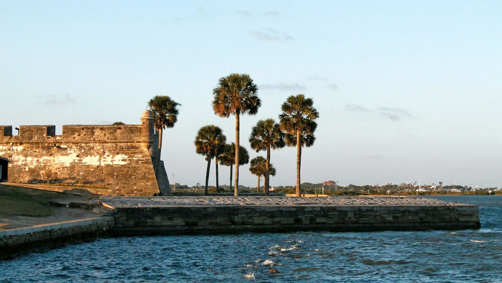 Rondreis Amerika, St Augustine, Fort aan kust