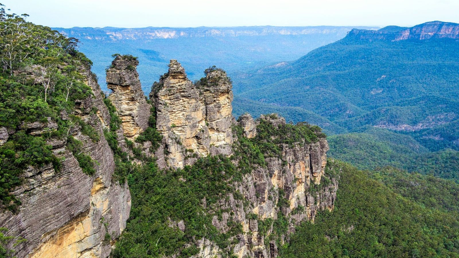 Rondreis Australië, Sydney, Blue Mountains Dagtour, Three Sisters bergen