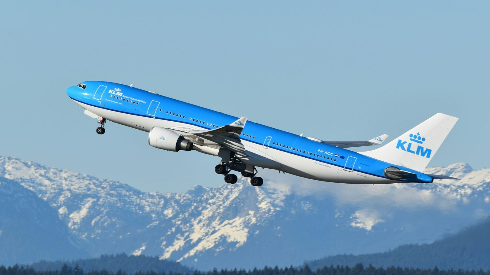 Rondreis Canada, KLM vliegtuig vertrekt vanuit Canada