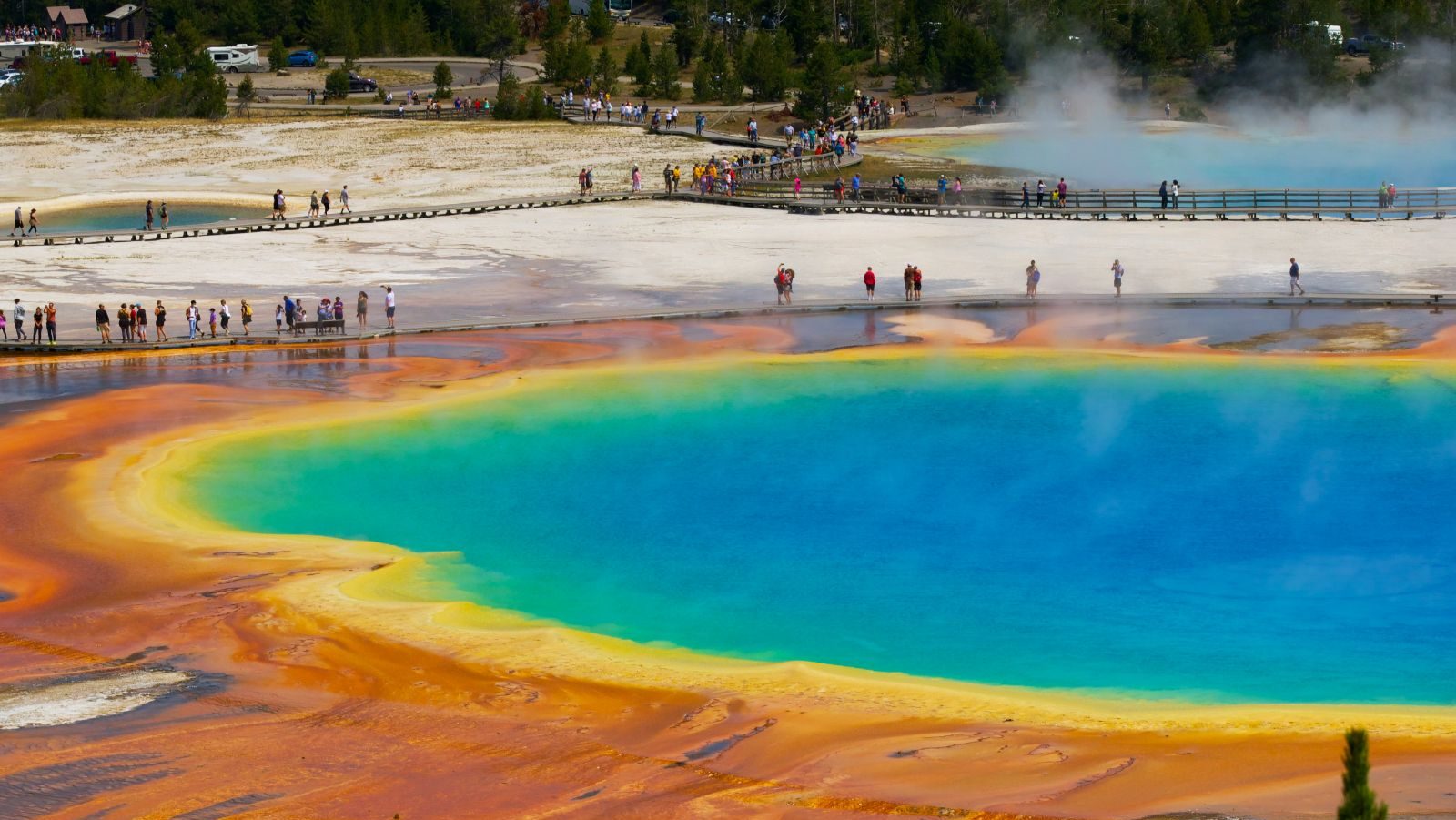 Rondreis Amerika, Yellowstone, Grand Prismatic Spring