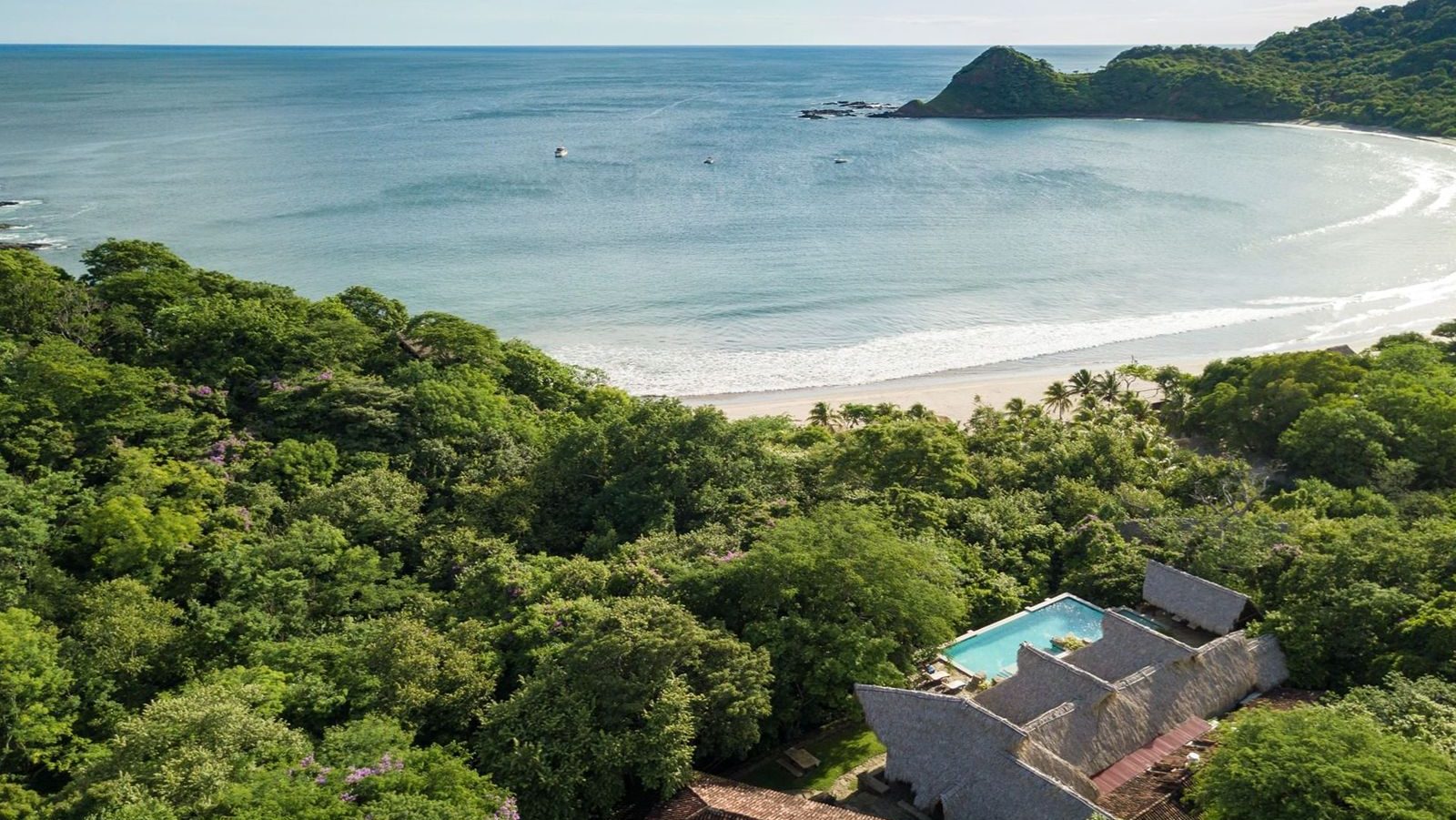 Rondreis Nicaragua, San Juan Del Sur, Morgans Rock, bovenaanzicht
