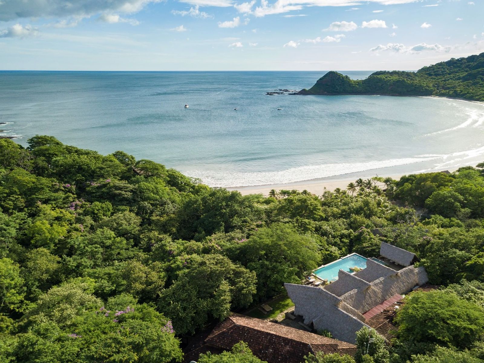 Rondreis Nicaragua, San Juan Del Sur, Morgans Rock, bovenaanzicht